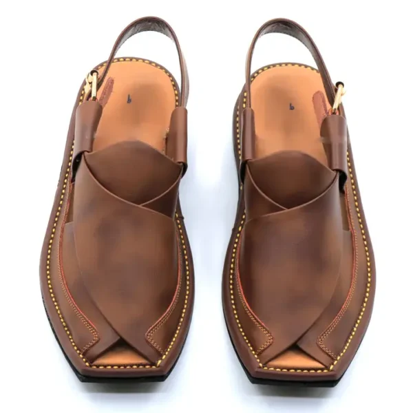 HAND Stitched Genuine Leather Ultra Soft Peshawari Chappal