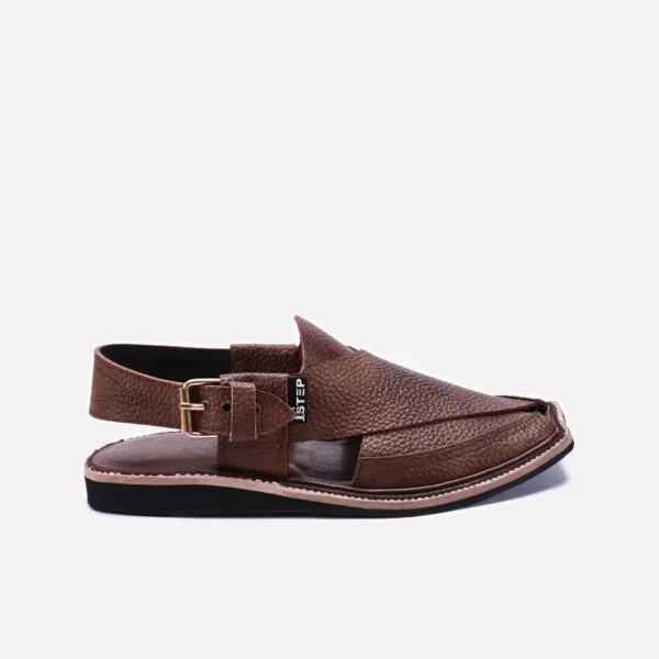 Brown Peshawari Chappal - Image 3