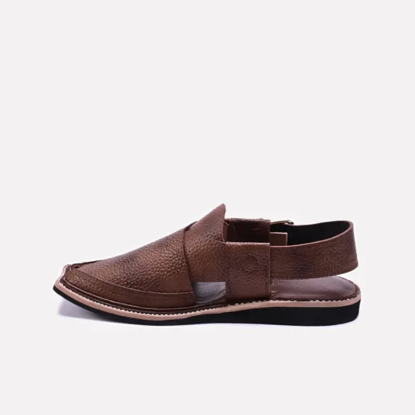 Brown Peshawari Chappal - Image 2