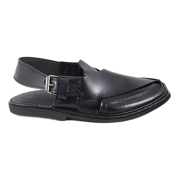 Premium Quality Charsadda Chappal (Black) - Image 4